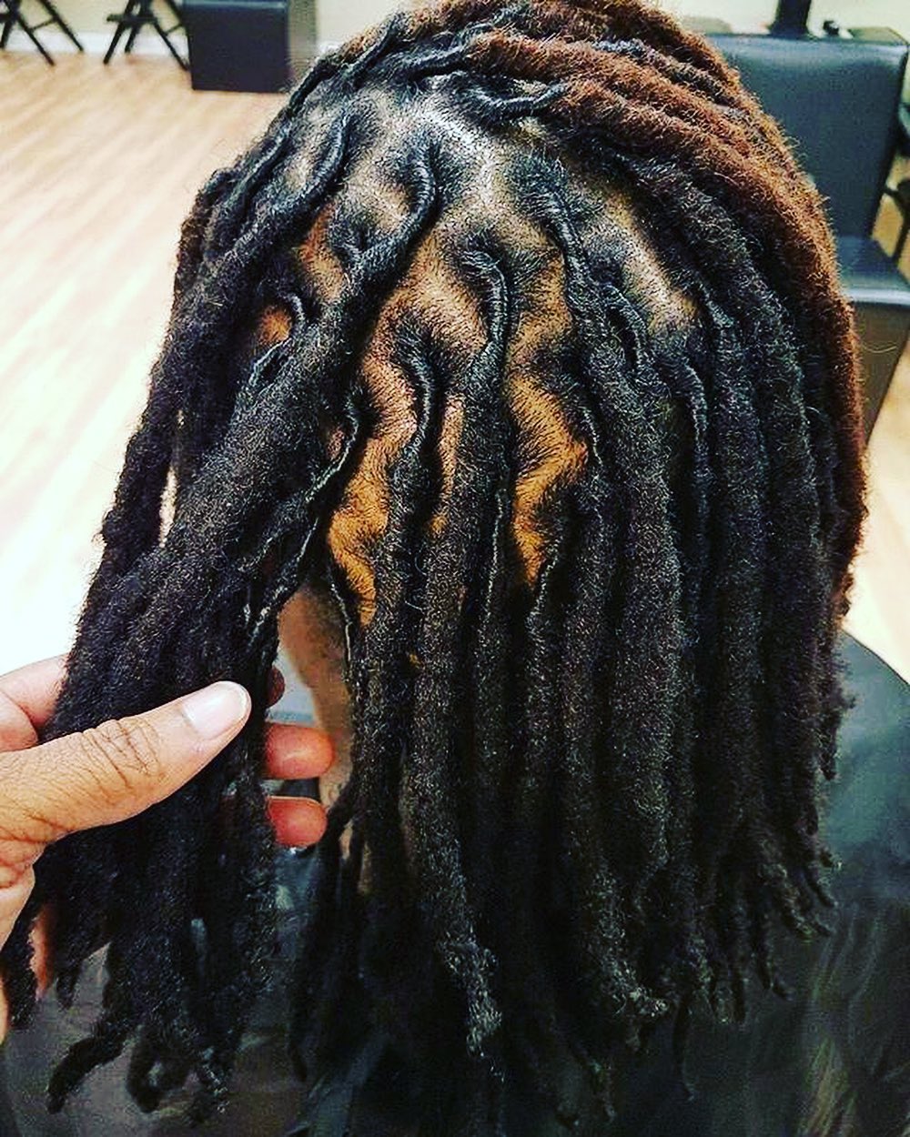 Stylish dreadlocks hairstyle